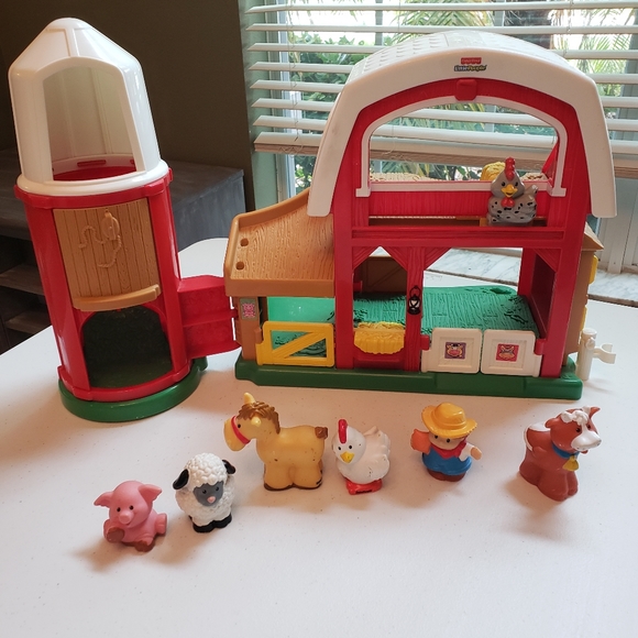 Fisher Price Toys Little People Farm Barn With Animals Poshmark